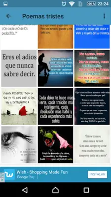 Poemas tristes y frases android App screenshot 0